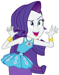 Size: 699x889 | Tagged: safe, artist:thebarsection, character:rarity, g4, my little pony: equestria girls, my little pony:equestria girls, clothing, female, not a vector, open mouth, peekaboo, simple background, solo, transparent background