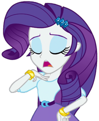 Size: 1678x2048 | Tagged: safe, artist:thebarsection, character:rarity, equestria girls:dance magic, g4, my little pony: equestria girls, my little pony:equestria girls, spoiler:eqg specials, clothing, eyes closed, eyeshadow, female, makeup, simple background, skirt, solo, talking, transparent background