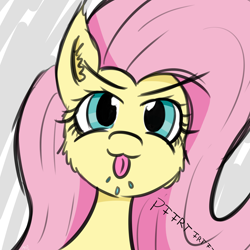 Size: 4000x4000 | Tagged: safe, artist:maneingreen, character:fluttershy, blep, pffftftpfpfffttff, silly, tongue out