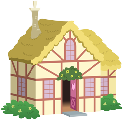 Size: 5000x4879 | Tagged: safe, artist:zutheskunk traces, .svg available, absurd resolution, background house, building, house, no pony, open door, original vector, ponyville, resource, simple background, transparent background, vector
