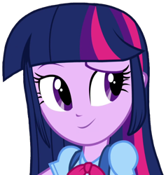 Size: 942x993 | Tagged: safe, artist:thebarsection, character:twilight sparkle, character:twilight sparkle (alicorn), my little pony:equestria girls, clothing, cute, female, looking away, simple background, smiling, solo, transparent background, twiabetes