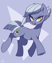 Size: 1400x1700 | Tagged: safe, artist:potetecyu_to, character:limestone pie, species:earth pony, species:pony, abstract background, cute, ear fluff, female, limabetes, looking at you, mare, open mouth, solo