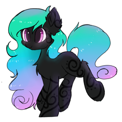 Size: 1400x1400 | Tagged: safe, artist:heddopen, oc, oc only, species:earth pony, species:pony, female, mare, simple background, solo, swirly markings, tattoo, white background
