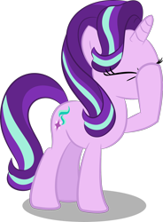 Size: 1470x1999 | Tagged: safe, artist:perplexedpegasus, character:starlight glimmer, facehoof, female, simple background, solo, transparent background, vector