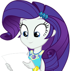 Size: 1032x1056 | Tagged: safe, artist:thebarsection, character:rarity, g4, my little pony: equestria girls, my little pony:equestria girls, clothing, female, paper, simple background, solo, test, transparent background
