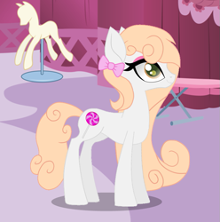 Size: 757x763 | Tagged: safe, artist:galacticflashd, part of a set, oc, oc only, oc:heart melt, species:earth pony, species:pony, bow, carousel boutique, cute, earth pony oc, eyeshadow, female, long mane, makeup, mare, ocbetes, solo
