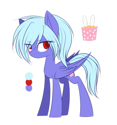 Size: 1093x1171 | Tagged: safe, artist:snowbunny0820, oc, oc:snowbunny, species:pegasus, species:pony, eye clipping through hair, female, hair over one eye, mare, reference sheet, simple background, solo, transparent background