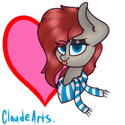 Size: 1000x1000 | Tagged: safe, artist:claudearts, oc, oc only, oc:ponepony, blep, clothing, cutie mark, disembodied head, eyeshadow, head, makeup, scarf, signature, silly, simple background, solo, tongue out, transparent background