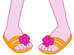 Size: 2226x1656 | Tagged: safe, artist:g-side sf, artist:gabosor, character:pinkie pie, g4, my little pony: equestria girls, my little pony:equestria girls, cropped, feet, female, legs, pictures of legs, sandals, simple background, solo, white background