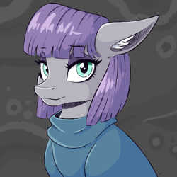 Size: 4093x4093 | Tagged: safe, artist:faline-art, character:maud pie, species:earth pony, species:pony, absurd resolution, clothing, cute, female, looking at you, mare, maudabetes, pretty, solo