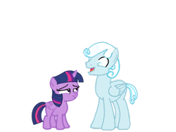Size: 1024x768 | Tagged: safe, artist:turnaboutart, character:twilight sparkle, character:twilight sparkle (alicorn), oc, oc:snowdrift (rule 63), oc:snowdrop, species:alicorn, species:pegasus, species:pony, alternate universe, brother and sister, female, filly, filly twilight sparkle, male, older, rule 63, simple background, transparent background, younger