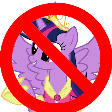 Size: 224x224 | Tagged: safe, artist:kwark85, character:twilight sparkle, character:twilight sparkle (alicorn), species:alicorn, species:pony, alicorn drama, background pony strikes again, big crown thingy, clothing, coronation dress, dead horse, downvote bait, drama, drama bait, drama necromancy, dress, female, jewelry, op is a duck, op is a slowpoke, op is beating a dead horse, op is not even trying, op is trying to start shit, op is wrong, op may be stuck in 2013, regalia, simple background, slowpoke, solo, the duck goes kwark, white background, worst pony