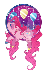 Size: 600x903 | Tagged: safe, artist:fuyusfox, character:pinkie pie, species:earth pony, species:pony, alternate design, coat markings, colored hooves, cute, female, mare, night, simple background, sleeping, solo, stars, transparent background, unshorn fetlocks, watermark