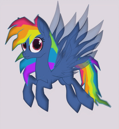 Size: 395x427 | Tagged: safe, artist:galacticflashd, character:evil pie hater dash, character:rainbow dash, episode:secrets and pies, g4, my little pony: friendship is magic, adorapiehater, animated, animation test, cute, female, flying, gif, simple background, solo, transparent background