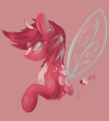Size: 1280x1418 | Tagged: safe, artist:tangomangoes, oc, species:pony, bust, insect wings