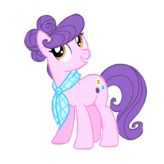 Size: 230x230 | Tagged: safe, artist:mysteriousshine, character:suri polomare, species:earth pony, species:pony, clothing, female, mare, scarf, simple background, smiling, solo, transparent background, when she smiles
