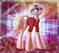 Size: 2054x1830 | Tagged: safe, artist:ggchristian, oc, species:earth pony, species:pony, clothing, female, mare, shirt, solo