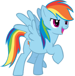 Size: 456x461 | Tagged: safe, artist:naroclie, character:rainbow dash, species:pegasus, species:pony, female, mare, raised hoof, simple background, solo, transparent background
