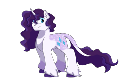 Size: 1280x854 | Tagged: safe, artist:itstechtock, character:rarity, species:pony, alternate design, female, simple background, solo, transparent background, unshorn fetlocks