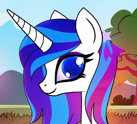 Size: 470x427 | Tagged: safe, artist:galacticflashd, character:glory, species:pony, species:unicorn, g1, animated, cute, cutie mark in mane, female, g1 to g4, generation leap, gif, glorybetes, mare, smiling, solo