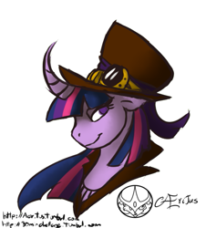 Size: 545x602 | Tagged: safe, artist:aeritus, character:twilight sparkle, 30 minute art challenge, female, solo, steampunk