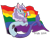Size: 1280x1024 | Tagged: safe, artist:itstechtock, oc, oc:tech tock, species:draconequus, gay pride flag, glasses, male, mouth hold, pansexual, pansexual pride flag, pride, pride flag, solo, trans male, transgender, transgender pride flag