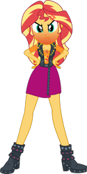 Size: 986x1973 | Tagged: safe, artist:kingdark0001, character:sunset shimmer, equestria girls:forgotten friendship, g4, my little pony: equestria girls, my little pony:equestria girls, angry, boots, clothing, cross-popping veins, cute, cute when angry, cutie mark on clothes, dawwww, female, geode of empathy, high heel boots, looking at you, madorable, magical geodes, miniskirt, puffy cheeks, red face, shimmerbetes, shoes, simple background, skirt, solo, transparent background, vector