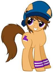 Size: 2843x3811 | Tagged: safe, artist:petraea, oc, oc only, species:earth pony, species:pony, beanie, clothing, hat, male, simple background, solo, stallion, transparent background, vector