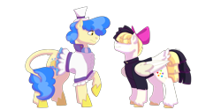 Size: 1280x640 | Tagged: safe, artist:itstechtock, character:sapphire shores, character:songbird serenade, species:pony, my little pony: the movie (2017), simple background, story included, transparent background