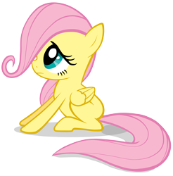 Size: 4666x4742 | Tagged: safe, artist:petraea, character:fluttershy, species:pony, absurd resolution, cute, female, filly, filly fluttershy, shyabetes, simple background, solo, transparent background, vector, younger