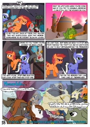 Size: 752x1063 | Tagged: safe, artist:christhes, oc, oc:gracenote, oc:jade mare, oc:maple leaf, species:changeling, species:diamond dog, species:earth pony, species:pony, species:unicorn, boba fett, comic, crossover, disguise, disguised changeling, female, frog, han solo, jabba the hutt, jabba's palace, male, mare, ponified, princess leia, stallion, star mares, star wars, unconscious