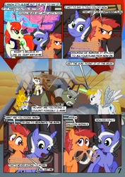 Size: 752x1063 | Tagged: safe, artist:christhes, oc, oc:gracenote, oc:jade mare, oc:maple leaf, species:alicorn, species:earth pony, species:pegasus, species:pony, species:unicorn, butt, c-3po, comic, crossover, disguise, disguised changeling, droid, female, levitation, luke skywalker, magic, mare, peril, petrification, plot, ponified, princess leia, r2-d2, rope, star mares, star wars, telekinesis, tied up