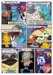 Size: 752x1063 | Tagged: safe, artist:christhes, character:spike, oc, oc:gracenote, oc:maple leaf, species:earth pony, species:griffon, species:pegasus, species:pony, species:unicorn, c-3po, carbonite, collar, comic, crossover, droid, female, han solo, jabba the hutt, jabba's palace, luke skywalker, mare, oola, ponified, r2-d2, sex slave, slave, star mares, star wars