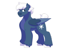 Size: 1280x854 | Tagged: safe, artist:itstechtock, oc, oc:snowfall, parent:double diamond, parent:night glider, parents:nightdiamond, species:pony, male, offspring, simple background, solo, stallion, transparent background