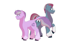 Size: 1280x732 | Tagged: safe, artist:itstechtock, oc, oc only, oc:keynote, oc:wholesome heart, species:earth pony, species:pony, species:unicorn, glasses, male, simple background, stallion, transparent background