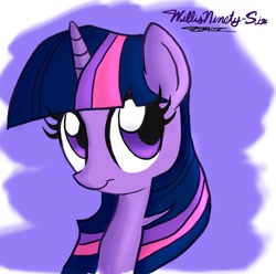 Size: 1936x1924 | Tagged: safe, artist:willisninety-six, character:twilight sparkle, bust, female, portrait, solo