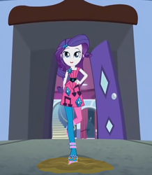 Size: 628x719 | Tagged: safe, artist:thedarkpony, edit, edited screencap, screencap, character:rarity, species:human, episode:life is a runway, g4, my little pony: equestria girls, my little pony:equestria girls, carousel boutique, clothing, cropped, female, mud, mud edit, shoes, strutting