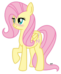 Size: 1600x1931 | Tagged: safe, artist:banquo0, character:fluttershy, species:pegasus, species:pony, blushing, female, simple background, solo, transparent background