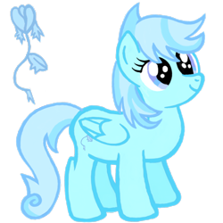 Size: 2100x2100 | Tagged: safe, artist:turnaboutart, oc, oc only, oc:icy tulip, species:pegasus, species:pony, cutie mark, pegasus oc, simple background, solo, transparent background