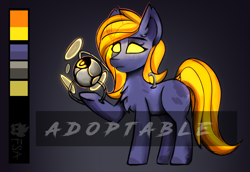 Size: 2540x1750 | Tagged: safe, artist:freak-side, oc, species:pony, adoptable, auction, cyborg, robot, robot pony, solo