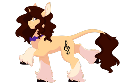 Size: 1280x854 | Tagged: safe, artist:itstechtock, oc, oc:musical medic, species:pony, species:unicorn, bow tie, male, simple background, solo, stallion, transparent background, unshorn fetlocks