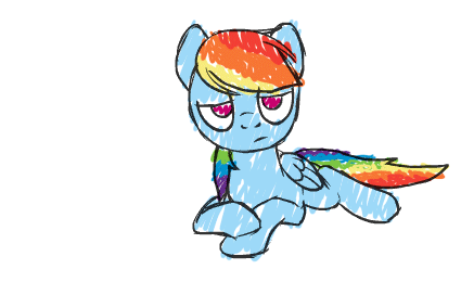 Size: 425x260 | Tagged: safe, artist:naroclie, edit, character:rainbow dash, species:pegasus, species:pony, animated, bored, color edit, colored, cute, dashabetes, eyeroll, female, flop, floppy ears, frown, glare, grumpy, lazy, lidded eyes, madorable, mare, no catchlights, no pupils, on back, open mouth, prone, rolling, sigh, simple background, smooth as butter, solo, white background, wide eyes