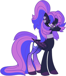 Size: 1632x1875 | Tagged: source needed, safe, artist:azrealrou, oc, oc only, species:bat pony, species:pony, simple background, solo, transparent background
