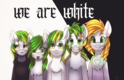 Size: 3400x2200 | Tagged: safe, artist:freak-side, oc, oc only, oc:white night, oc:whitefull wave, species:pony, looking at you, not racist