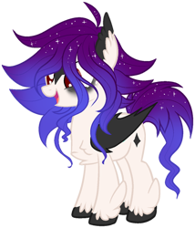 Size: 400x467 | Tagged: safe, artist:azrealrou, oc, oc only, species:bat pony, chest fluff, simple background, solo, transparent background