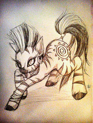 Size: 600x800 | Tagged: dead source, safe, artist:tt-n, character:zecora, species:zebra, female, no more ponies at source, solo, traditional art