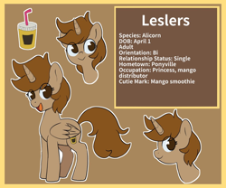 Size: 1024x852 | Tagged: safe, artist:leslers, oc, oc only, oc:leslers, species:alicorn, species:pony, female, reference sheet, solo, text