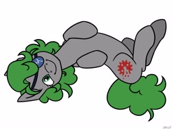 Size: 4000x3000 | Tagged: safe, artist:jellysiek, oc, oc:twisted gears, species:earth pony, species:pony, g4, eyepatch, simple background, smiling, smiling at you, solo, white background