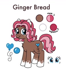 Size: 1200x1300 | Tagged: safe, artist:pink-pone, oc, oc:ginger bread, species:earth pony, species:pony, g4, female, mare, simple background, solo, white background