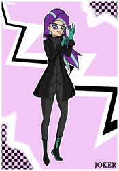 Size: 1750x2500 | Tagged: safe, artist:banquo0, character:starlight glimmer, species:human, art pack:my little persona ii, g4, clothing, female, gloves, humanized, joker (persona), mask, persona, persona 5, phantom thief, phantom thieves, ren amamiya, solo